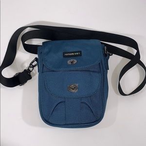 Namaste Jimmy Beans blue nylon belt bag crossbody